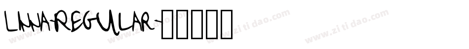 Linna-Regular字体转换