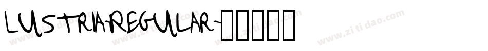 Lustria-Regular字体转换