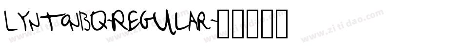 LyntonBQ-Regular字体转换