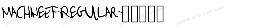 MachineEF-Regular字体转换