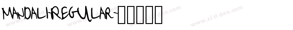 Mandali-Regular字体转换