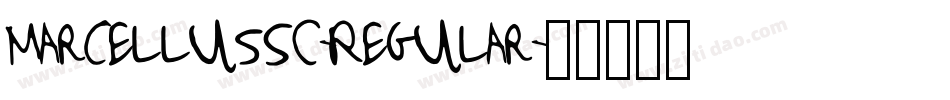 MarcellusSC-Regular字体转换