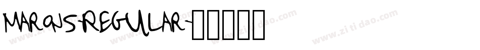 Marons-Regular字体转换