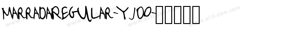 MarradaRegular-Yj0O字体转换