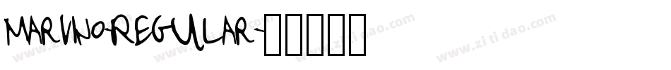 Marvino-Regular字体转换