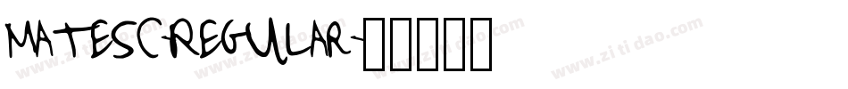 MateSC-Regular字体转换