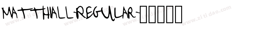 MatthiaLL-Regular字体转换
