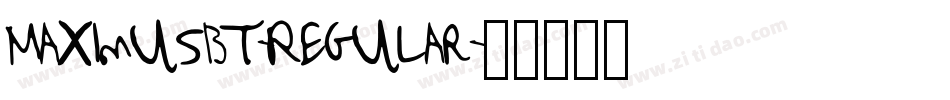 MaximusBT-Regular字体转换
