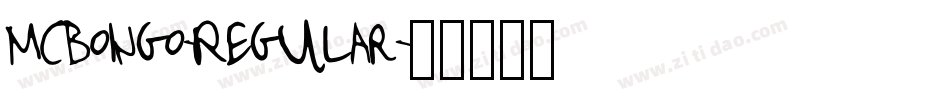 Mcboingo-Regular字体转换