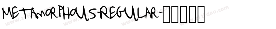 Metamorphous-Regular字体转换