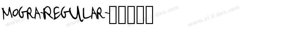 Mogra-Regular字体转换