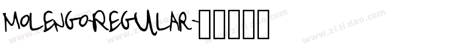 Molengo-Regular字体转换