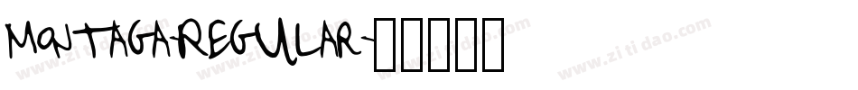 Montaga-Regular字体转换