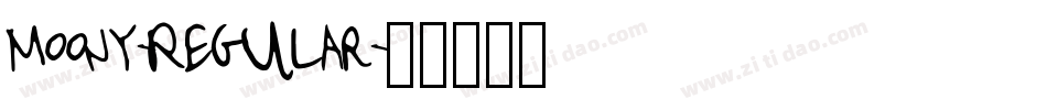 Moony-Regular字体转换