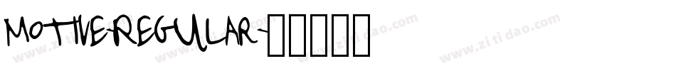 Motive-Regular字体转换