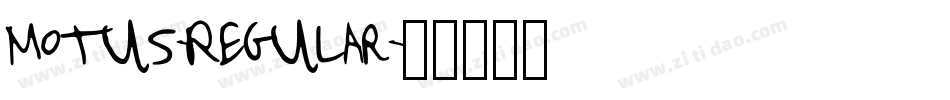 Motus-Regular字体转换