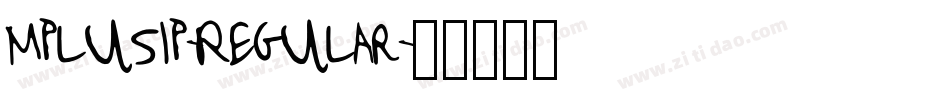 Mplus1p-Regular字体转换