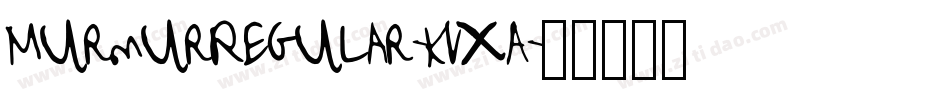 MurmurRegular-KvXA字体转换