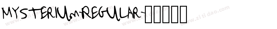 Mysterium-Regular字体转换