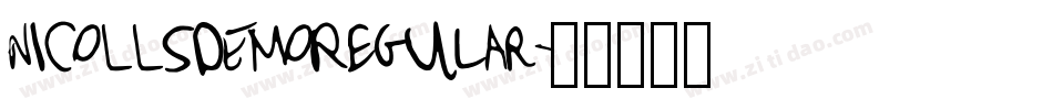 NICOLLSDEMORegular字体转换
