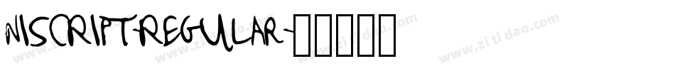 NISCRIPT-Regular字体转换 NISCRIPT-Regular字体转换