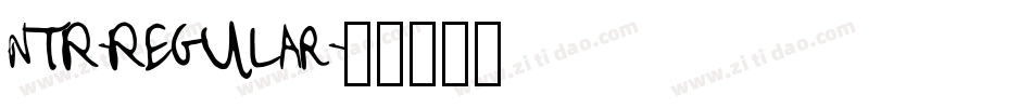 NTR-Regular字体转换