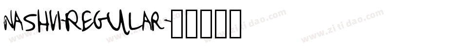 Nashvi-Regular字体转换