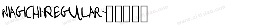 Niagichi-Regular字体转换