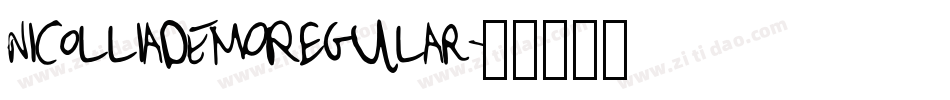 NicolliaDEMORegular字体转换