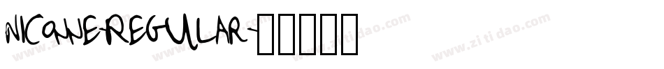 Niconne-Regular字体转换