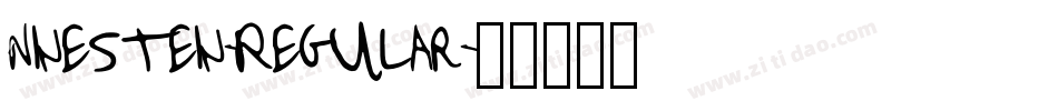 Ninestein-Regular字体转换 Ninestein-Regular字体转换