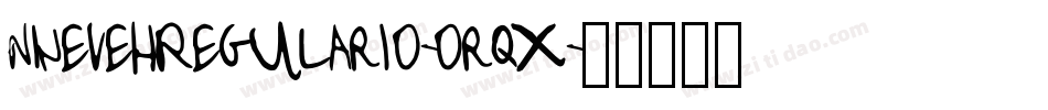 NinevehRegular10-0rqX字体转换