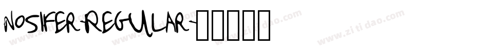 Nosifer-Regular字体转换