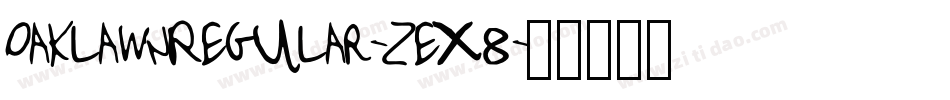 OaklawnRegular-ZeX8字体转换