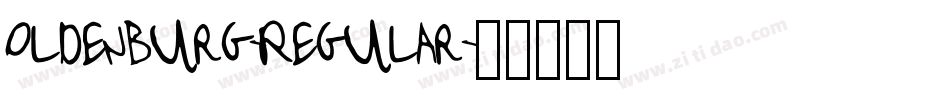 Oldenburg-Regular字体转换
