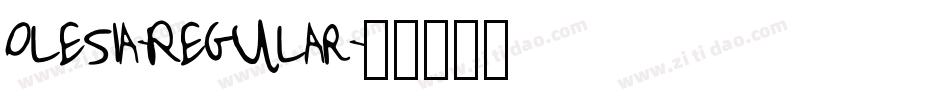 Olesia-Regular字体转换