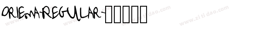 Oriema-Regular字体转换