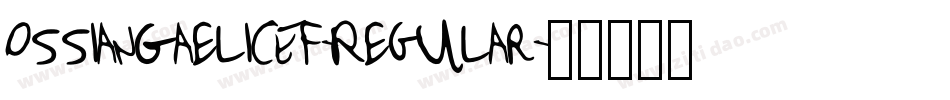 OssianGaelicEF-Regular字体转换