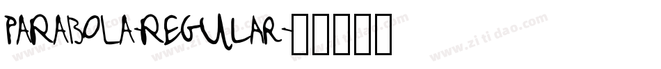 PARABOLA-Regular字体转换