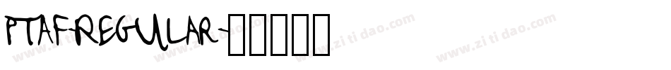 PTAF-Regular字体转换