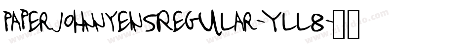 PaperjohnnyeinsRegular-Yll8字体转换