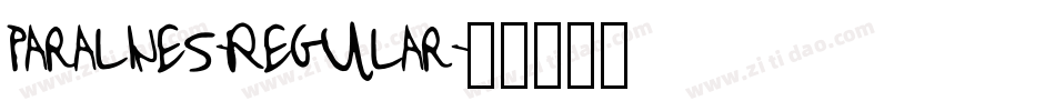 Paralines-Regular字体转换