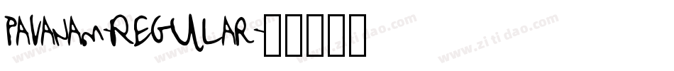 Pavanam-Regular字体转换