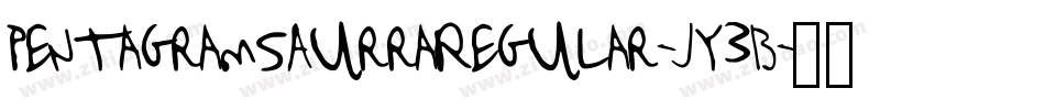 PentagramsAurraRegular-Jy3B字体转换