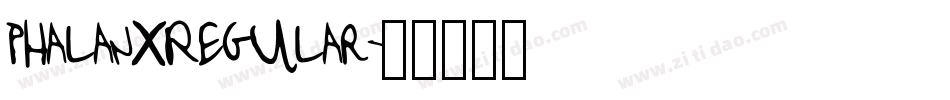 PhalanxRegular字体转换