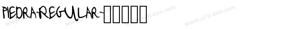 Piedra-Regular字体转换