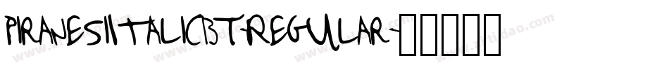 PiranesiItalicBT-Regular字体转换
