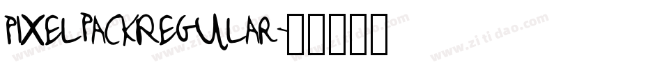 PixelpackRegular字体转换