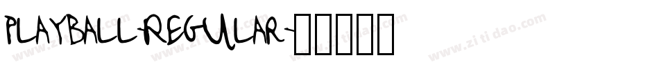 Playball-Regular字体转换
