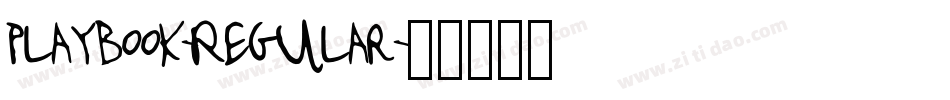 Playbook-Regular字体转换
